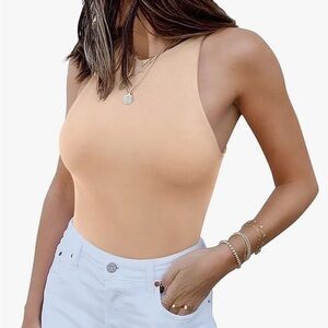 Reoria Nude Sleeveless Bodysuit